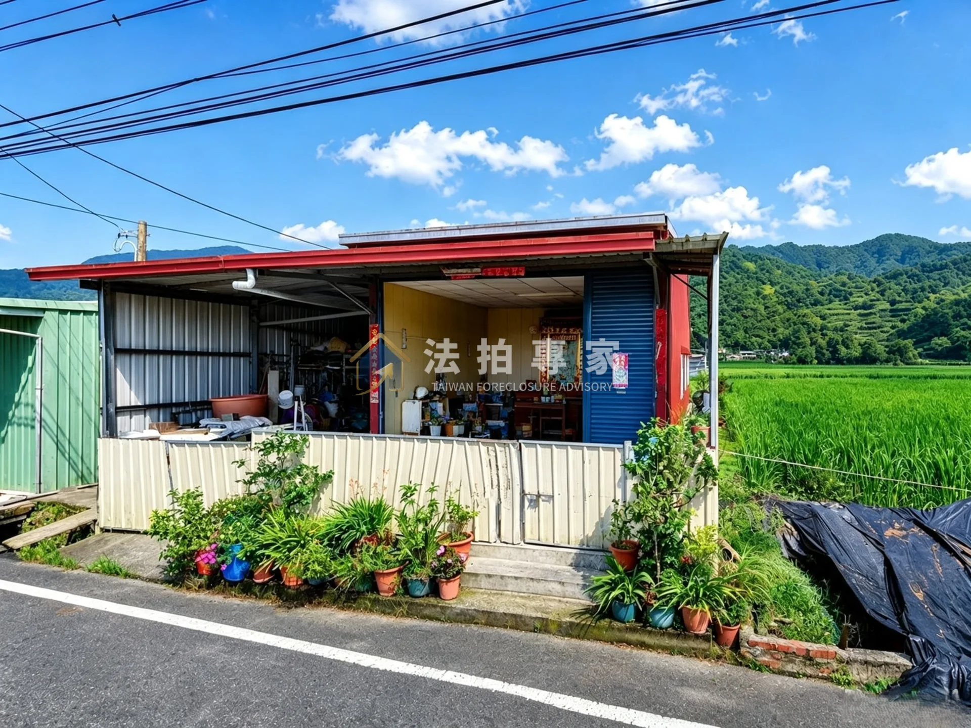 南投埔里・珠生路・農地鐵皮透天